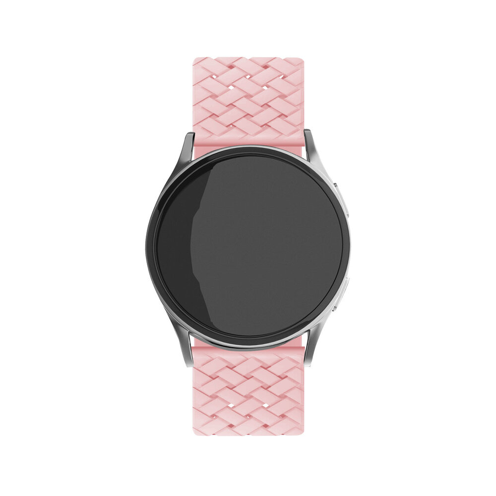 Strap-it Strap-it Bandje geschikt voor Samsung Galaxy Watch 5 (40mm / 44mm / Pro) gevlochten siliconen bandje (roze) - Incl. Oplader geschikt voor Samsung Galaxy Watch 5 40 mm / 44 mm / Pro (oplaadkabel) Strap-it Strap-it Bandje geschikt voor Samsung Galaxy Watch 5 (40mm / 44mm / Pro) gevlochten siliconen bandje (roze) - Incl. Oplader geschikt voor Samsung Galaxy Watch 5 40 mm / 44 mm / Pro (oplaadkabel)