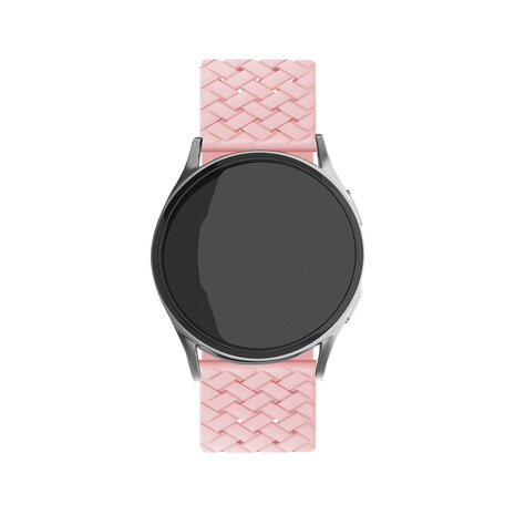 Strap-it Strap-it Bandje geschikt voor Samsung Galaxy Watch 5 (40mm / 44mm / Pro) gevlochten siliconen bandje (roze) - Incl. Oplader geschikt voor Samsung Galaxy Watch 5 40 mm / 44 mm / Pro (oplaadkabel) Strap-it Strap-it Bandje geschikt voor Samsung Galaxy Watch 5 (40mm / 44mm / Pro) gevlochten siliconen bandje (roze) - Incl. Oplader geschikt voor Samsung Galaxy Watch 5 40 mm / 44 mm / Pro (oplaadkabel)
