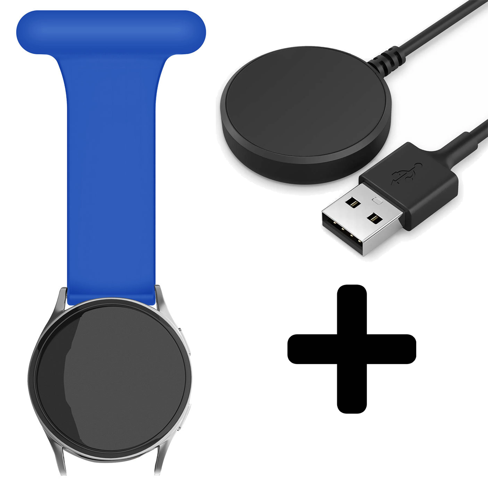 Strap-it Strap-it Bandje geschikt voor Samsung Galaxy Watch 5 (40mm / 44mm / Pro) verpleegkundige band (donkerblauw) - Incl. Oplader geschikt voor Samsung Galaxy Watch 5 40 mm / 44 mm / Pro (oplaadkabel) Strap-it Strap-it Bandje geschikt voor Samsung Galaxy Watch 5 (40mm / 44mm / Pro) verpleegkundige band (donkerblauw) - Incl. Oplader geschikt voor Samsung Galaxy Watch 5 40 mm / 44 mm / Pro (oplaadkabel)