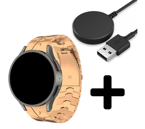 Strap-it GW5 - steel iron band (rosÃ© goud) + Oplader - Batch 2 (06-2023)
