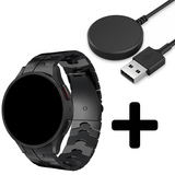 Strap-it GW5 - steel iron band (zwart) + Oplader - Batch 2 (06-2023)