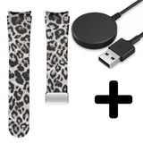 Strap-it Clear Leopard GW5 - magnetisch bandje  + Oplader - Batch 2 (06-2023)
