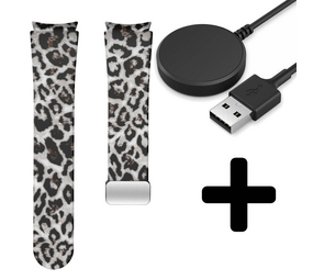 Strap-it Clear Leopard GW5 - magnetisch bandje  + Oplader - Batch 2 (06-2023)