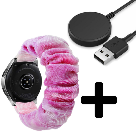 Strap-it Strap-it Bandje geschikt voor Samsung Galaxy Watch 5 (40mm / 44mm / Pro) scrunchie bandje (paars mix) - Incl. Oplader geschikt voor Samsung Galaxy Watch 5 40 mm / 44 mm / Pro (oplaadkabel) Strap-it Strap-it Bandje geschikt voor Samsung Galaxy Watch 5 (40mm / 44mm / Pro) scrunchie bandje (paars mix) - Incl. Oplader geschikt voor Samsung Galaxy Watch 5 40 mm / 44 mm / Pro (oplaadkabel)