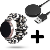 Strap-it GW5 - Scrunchie bandje (gevlekt) + Oplader - Batch 2 (06-2023)