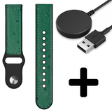Strap-it GW5 - siliconen hybrid bandje (groen) + Oplader - Batch 2 (06-2023)