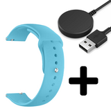 Strap-it GW5 - sport bandje (lichtblauw) + Oplader - Batch 2 (06-2023)