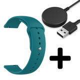 Strap-it GW5 - sport bandje (groen-blauw) + Oplader - Batch 2 (06-2023)