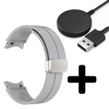 Strap-it GW5 - magnetische sport band (grijs) + Oplader - Batch 2 (06-2023)