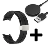 Strap-it GW5 - magnetische sport band (zwart) + Oplader - Batch 2 (06-2023)