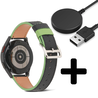 Strap-it Strap-it Bandje geschikt voor Samsung Galaxy Watch 5 (40mm / 44mm / Pro) leren bandje (zwart-groen) - Incl. Oplader geschikt voor Samsung Galaxy Watch 5 40 mm / 44 mm / Pro (oplaadkabel) Strap-it Strap-it Bandje geschikt voor Samsung Galaxy Watch 5 (40mm / 44mm / Pro) leren bandje (zwart-groen) - Incl. Oplader geschikt voor Samsung Galaxy Watch 5 40 mm / 44 mm / Pro (oplaadkabel)