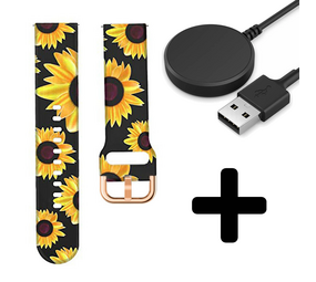 Strap-it Sunny Flower GW5 - bandje + Oplader - Batch 2 (06-2023)