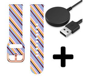 Strap-it Silly Stripes GW5 - bandje + Oplader - Batch 2 (06-2023)