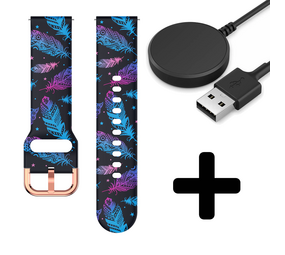 Strap-it Funky Feather GW5 - bandje  + Oplader - Batch 2 (06-2023)