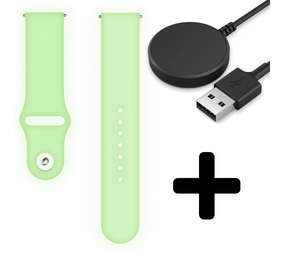 Strap-it GW5 - lichtgevend siliconen bandje (Lime) + Oplader - Batch 2 (06-2023)