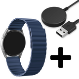 Strap-it GW5 - magnetisch siliconen bandje (blauw) + Oplader - Batch 2 (06-2023)