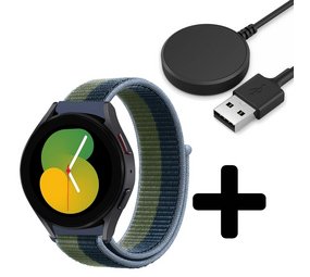 Strap-it GW5 - nylon band (moss green) + Oplader - Batch 2 (06-2023)