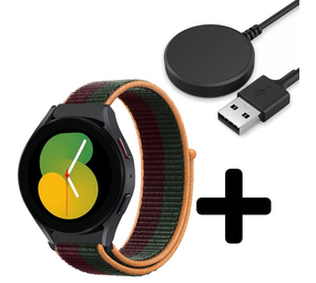 Strap-it GW5 - nylon band (dark cherry) + Oplader - Batch 2 (06-2023)