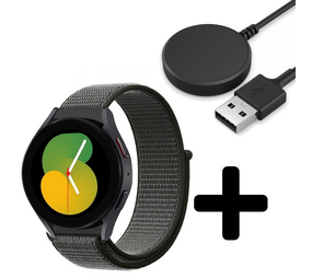 Strap-it GW5 - nylon band (groen) + Oplader - Batch 2 (06-2023)