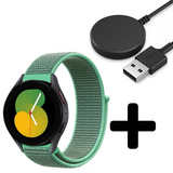 Strap-it GW5 - nylon band (mint) + Oplader - Batch 2 (06-2023)