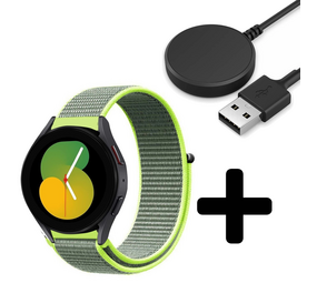 Strap-it GW5 - nylon band (fluoriserend) + Oplader - Batch 2 (06-2023)