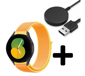 Strap-it GW5 - nylon band (lichtgeel) + Oplader - Batch 2 (06-2023)