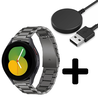 Strap-it Strap-it Bandje geschikt voor Samsung Galaxy Watch 5 (40mm / 44mm / Pro) bandje titanium bandje (grafiet) - Incl. Oplader geschikt voor Samsung Galaxy Watch 5 40 mm / 44 mm / Pro (oplaadkabel) Strap-it Strap-it Bandje geschikt voor Samsung Galaxy Watch 5 (40mm / 44mm / Pro) bandje titanium bandje (grafiet) - Incl. Oplader geschikt voor Samsung Galaxy Watch 5 40 mm / 44 mm / Pro (oplaadkabel)