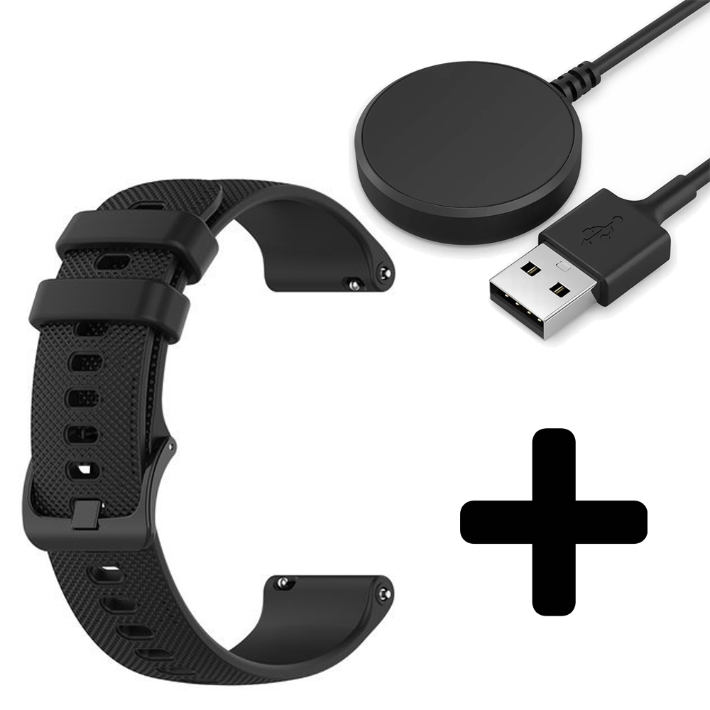 Strap-it Strap-it Bandje geschikt voor Samsung Galaxy Watch 5 (40mm / 44mm / Pro) bandje luxe siliconen bandje (zwart) - Incl. Oplader geschikt voor Samsung Galaxy Watch 5 40 mm / 44 mm / Pro (oplaadkabel) Strap-it Strap-it Bandje geschikt voor Samsung Galaxy Watch 5 (40mm / 44mm / Pro) bandje luxe siliconen bandje (zwart) - Incl. Oplader geschikt voor Samsung Galaxy Watch 5 40 mm / 44 mm / Pro (oplaadkabel)