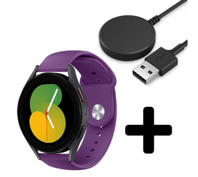 Strap-it GW5 - sport band (paars) + Oplader - Batch 2 (06-2023)