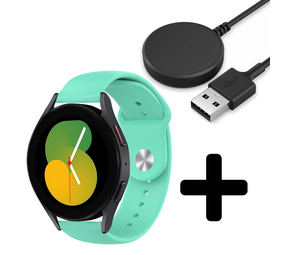 Strap-it GW5 - sport band (aqua) + Oplader - Batch 2 (06-2023)