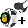 Strap-it Strap-it Bandje geschikt voor Samsung Galaxy Watch 5 (40mm / 44mm / Pro) bandje sport band (wit/zwart) - Incl. Oplader geschikt voor Samsung Galaxy Watch 5 40 mm / 44 mm / Pro (oplaadkabel) Strap-it Strap-it Bandje geschikt voor Samsung Galaxy Watch 5 (40mm / 44mm / Pro) bandje sport band (wit/zwart) - Incl. Oplader geschikt voor Samsung Galaxy Watch 5 40 mm / 44 mm / Pro (oplaadkabel)