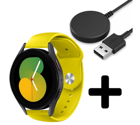 Strap-it GW5 - sport band (geel) + Oplader - Batch 2 (06-2023)
