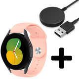 Strap-it GW5 - sport band (roze) + Oplader - Batch 2 (06-2023)