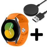 Strap-it GW5 - sport band (oranje) + Oplader - Batch 2 (06-2023)