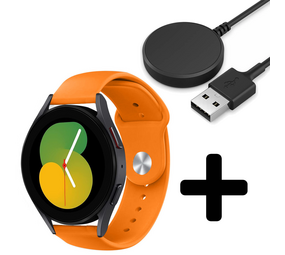 Strap-it GW5 - sport band (oranje) + Oplader - Batch 2 (06-2023)