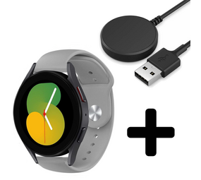 Strap-it GW5 - sport band (grijs) + Oplader - Batch 2 (06-2023)