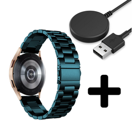 Strap-it GW5 - stalen band (donkergroen) + Oplader - Batch 2 (06-2023)