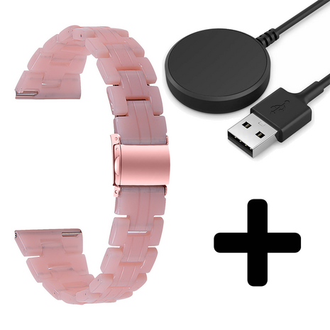 Strap-it Strap-it Bandje geschikt voor Samsung Galaxy Watch 5 (40mm / 44mm / Pro) bandje resin band (roze) - Incl. Oplader geschikt voor Samsung Galaxy Watch 5 40 mm / 44 mm / Pro (oplaadkabel) Strap-it Strap-it Bandje geschikt voor Samsung Galaxy Watch 5 (40mm / 44mm / Pro) bandje resin band (roze) - Incl. Oplader geschikt voor Samsung Galaxy Watch 5 40 mm / 44 mm / Pro (oplaadkabel)
