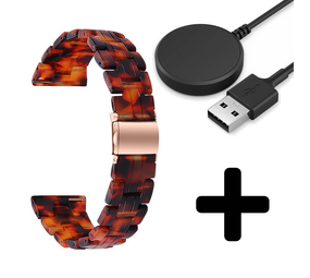 Strap-it GW5 - resin band (lava) + Oplader - Batch 2 (06-2023)