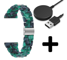 Strap-it GW5 - resin band (groen) + Oplader - Batch 2 (06-2023)