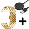 Strap-it Strap-it Bandje geschikt voor Samsung Galaxy Watch 5 (40mm / 44mm / Pro) bandje stalen draak bandje (goud) - Incl. Oplader geschikt voor Samsung Galaxy Watch 5 40 mm / 44 mm / Pro (oplaadkabel) Strap-it Strap-it Bandje geschikt voor Samsung Galaxy Watch 5 (40mm / 44mm / Pro) bandje stalen draak bandje (goud) - Incl. Oplader geschikt voor Samsung Galaxy Watch 5 40 mm / 44 mm / Pro (oplaadkabel)