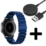 Strap-it GW5 - stalen band (blauw) + Oplader - Batch 2 (06-2023)