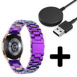 Strap-it GW5 - stalen band (regenboog) + Oplader - Batch 2 (06-2023)