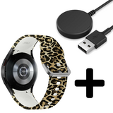 Strap-it Lucky Leopard GW5 - bandje + Oplader - Batch 2 (06-2023)