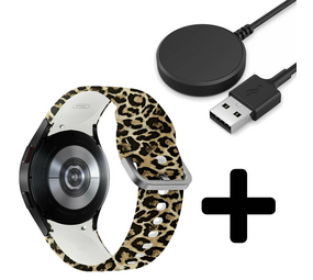 Strap-it Lucky Leopard GW5 - bandje + Oplader - Batch 2 (06-2023)