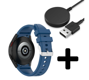 Strap-it GW5 - siliconen band (donkerblauw) + Oplader - Batch 2 (06-2023)