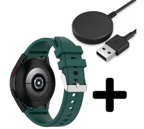 Strap-it GW5 - siliconen bandje (donkergroen) + Oplader - Batch 2 (06-2023)