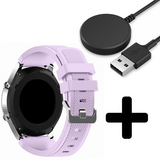 Strap-it GW5 - siliconen bandje (lila) + Oplader - Batch 2 (06-2023)