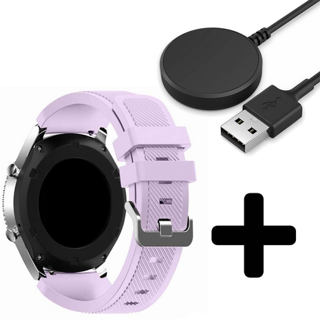 Strap-it Strap-it Bandje geschikt voor Samsung Galaxy Watch 5 (40mm / 44mm / Pro) bandje siliconen bandje (lila) - Incl. Oplader geschikt voor Samsung Galaxy Watch 5 40 mm / 44 mm / Pro (oplaadkabel) Strap-it Strap-it Bandje geschikt voor Samsung Galaxy Watch 5 (40mm / 44mm / Pro) bandje siliconen bandje (lila) - Incl. Oplader geschikt voor Samsung Galaxy Watch 5 40 mm / 44 mm / Pro (oplaadkabel)