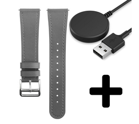 Strap-it GW5 - leren bandje (grijs) + Oplader - Batch 2 (06-2023) Strap-it GW5 - leren bandje (grijs) + Oplader - Batch 2 (06-2023)